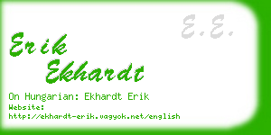 erik ekhardt business card